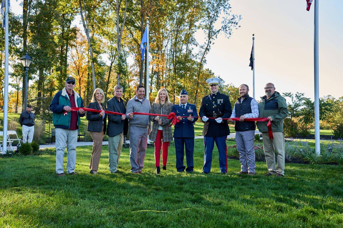 Amblebrook Memorial Park ribbon cutting. 